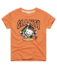 Homage Big Boys and Girls Orange San Francisco Giants Hello Kitty x Mlb Tri-Blend T-Shirt