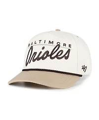 '47 Brand Men's Natural/Tan Baltimore Orioles Neutral Terrain Hitch Rope Adjustable Hat