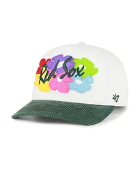 '47 Brand Men's White/Green Boston Red Sox Flora Gallery Hitch Adjustable Hat