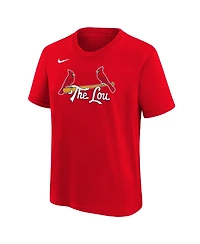 Nike Big Boys and Girls Lars Nootbaar Red St. Louis Cardinals City Connect Name & Number T-Shirt