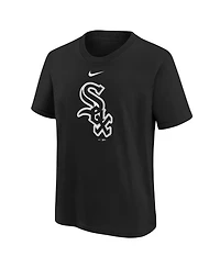 Nike Big Boys and Girls Black Chicago White Sox Large Logo T-Shirt