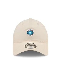 New Era Men's Beige Charlotte Fc Micro Team Logo 9TWENTY Adjustable Hat