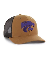 '47 Brand Men's and Women's Carhartt x Brown Kansas State Wildcats Trucker Adjustable Hat