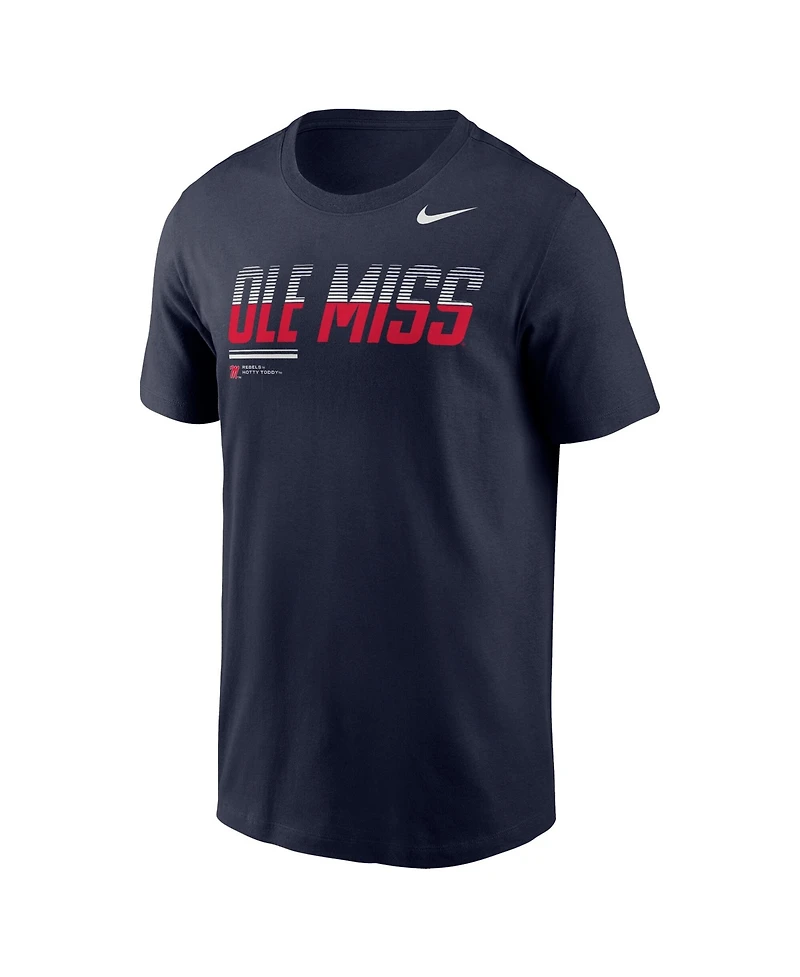 Nike Men's Navy Ole Miss Rebels 2026 Sideline Wordmark Legend Dri-fit T-Shirt