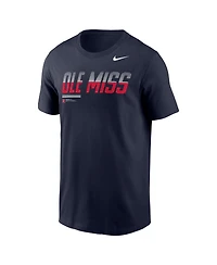 Nike Men's Navy Ole Miss Rebels 2026 Sideline Wordmark Legend Dri-fit T-Shirt