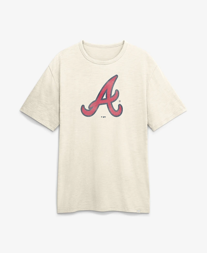 Fanatics Men's Cream Atlanta Braves Stadium Slub T-Shirt