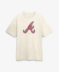 Fanatics Men's Cream Atlanta Braves Stadium Slub T-Shirt