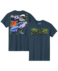 Classic Ink Men's Navy Kyle Larson 5 HendrickCars.com Valvoline Dual Sponsor T-Shirt