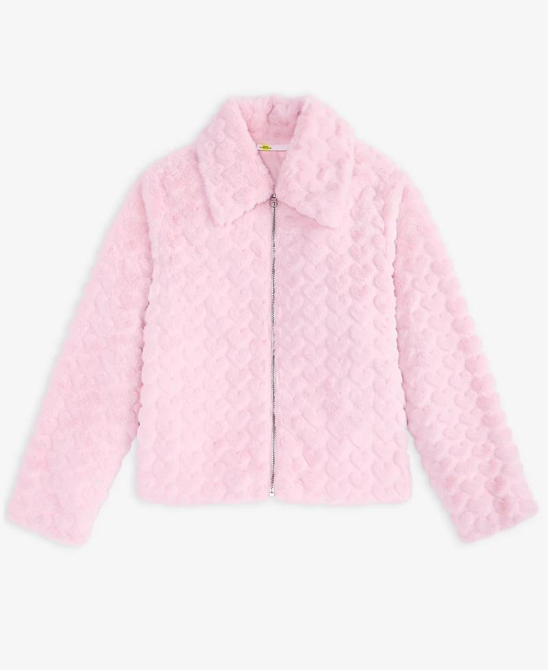 Epic Threads Girls' Xs-xl Heart Faux-Fur Jacket, Macy's Exclusive