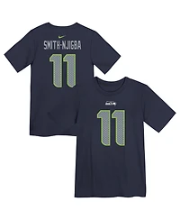 Nike Preschool Jaxon Smith-Njigba College Navy Seattle Seahawks Player Name & Number T-Shirt