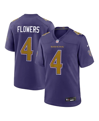 Nike Men's Zay Flowers Purple Baltimore Ravens Alternate Game Jersey