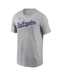 Nike Men's Shohei Ohtani Heather Gray Los Angeles Dodgers Name & Number T-Shirt