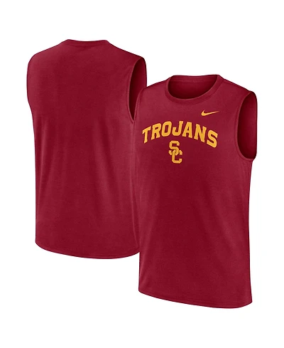 Nike Men's Cardinal Usc Trojans Primetime Legend Arch Dri-fit Muscle Tank Top