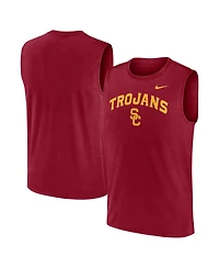 Nike Men's Cardinal Usc Trojans Primetime Legend Arch Dri-fit Muscle Tank Top