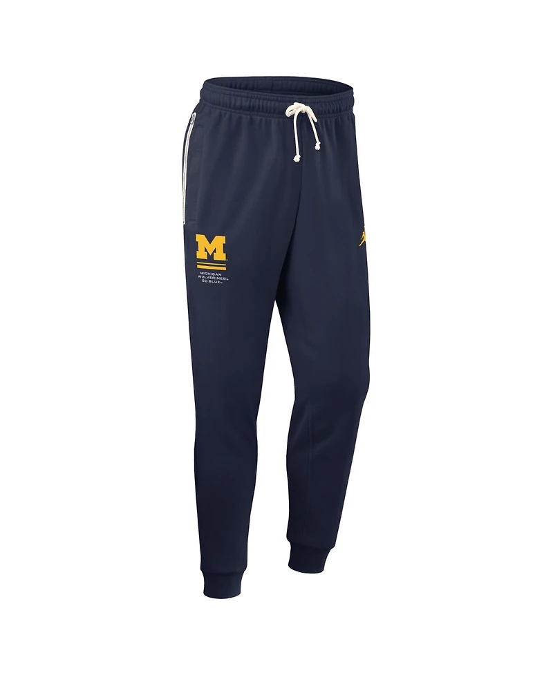 Jordan Men's Navy Michigan Wolverines 2026 Sideline Standard Issue Dri-fit Taper Pants