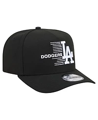 New Era Men's Black Los Angeles Dodgers Motion A-Frame 9FIFTY Snapback Hat