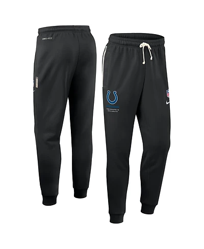 Nike Men's Black Indianapolis Colts Sideline Standard Issue Dri-fit Taper Pants
