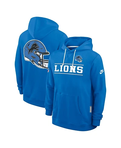 Nike Men's Blue Detroit Lions Alt Sideline Standard Issue Dri-fit Hoodie