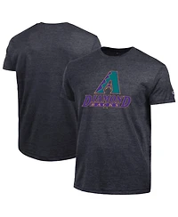 Champion Men's Black Arizona Diamondbacks Cooperstown Logo Tri-Blend T-Shirt