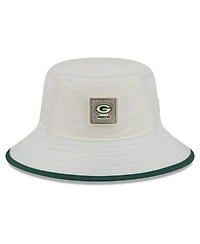 New Era Men's Cream Green Bay Packers 2026 Nfl Training Camp Sport Bucket Hat