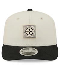 New Era Men's Cream/Black Pittsburgh Steelers 2026 Nfl Training Camp 9SEVENTY Adjustable Hat