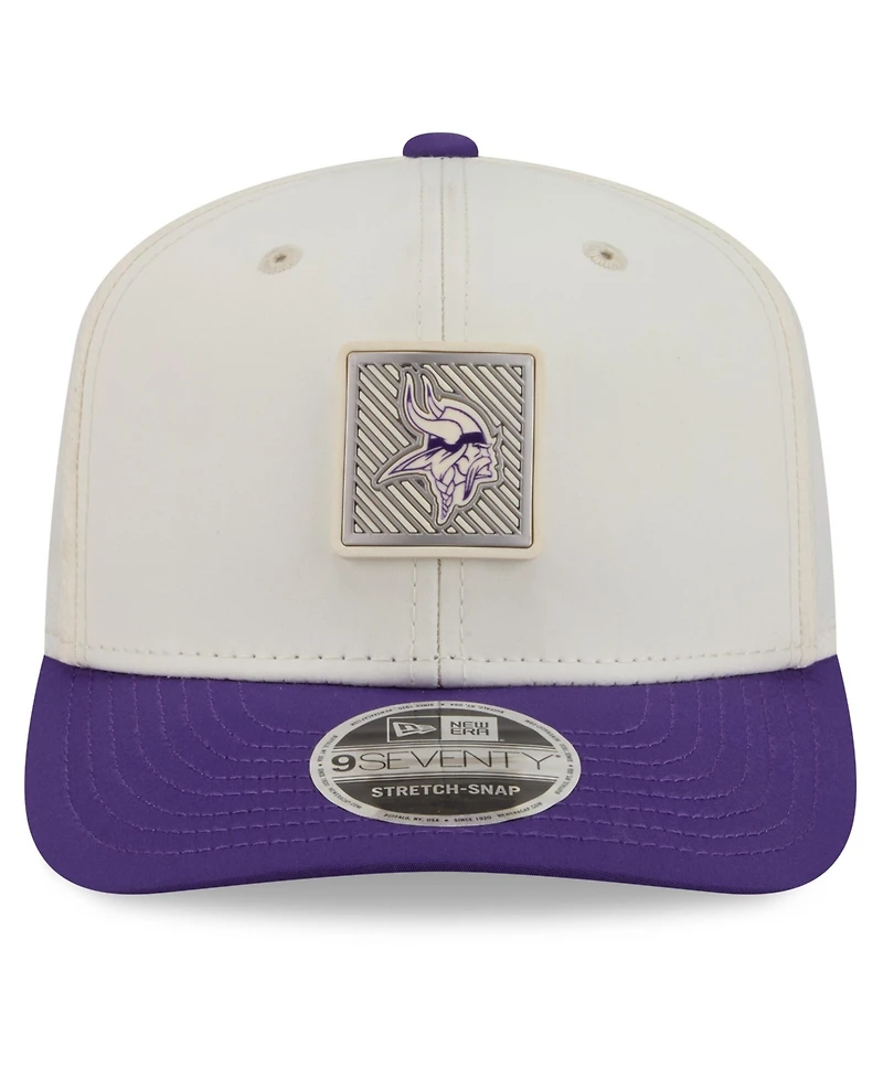 New Era Men's Cream/Purple Minnesota Vikings 2026 Nfl Training Camp 9SEVENTY Adjustable Hat