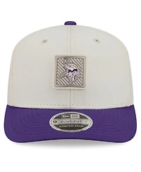 New Era Men's Cream/Purple Minnesota Vikings 2026 Nfl Training Camp 9SEVENTY Adjustable Hat