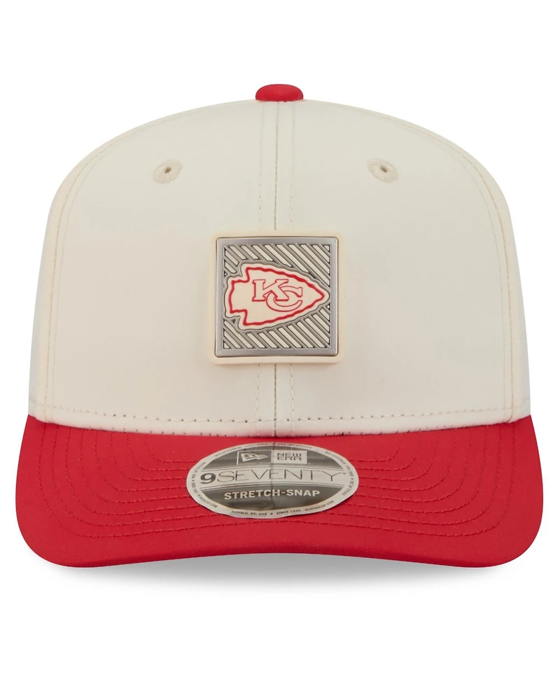 New Era Men's Cream/Red Kansas City Chiefs 2026 Nfl Training Camp 9SEVENTY Adjustable Hat