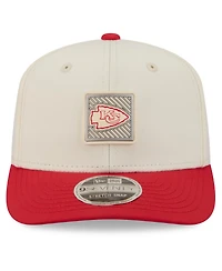 New Era Men's Cream/Red Kansas City Chiefs 2026 Nfl Training Camp 9SEVENTY Adjustable Hat