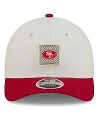 New Era Men's Cream/Scarlet San Francisco 49ers 2026 Nfl Training Camp 9FORTY Adjustable Hat