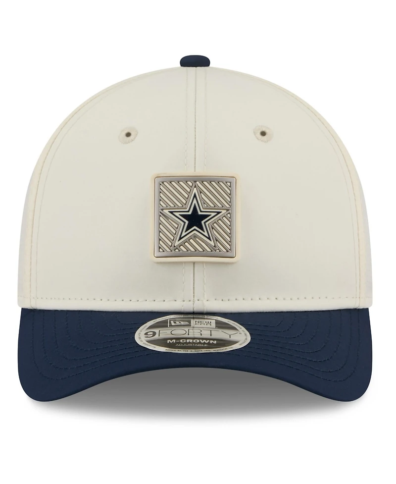 New Era Men's Cream/Navy Dallas Cowboys 2026 Nfl Training Camp 9FORTY Adjustable Hat