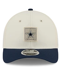 New Era Men's Cream/Navy Dallas Cowboys 2026 Nfl Training Camp 9FORTY Adjustable Hat