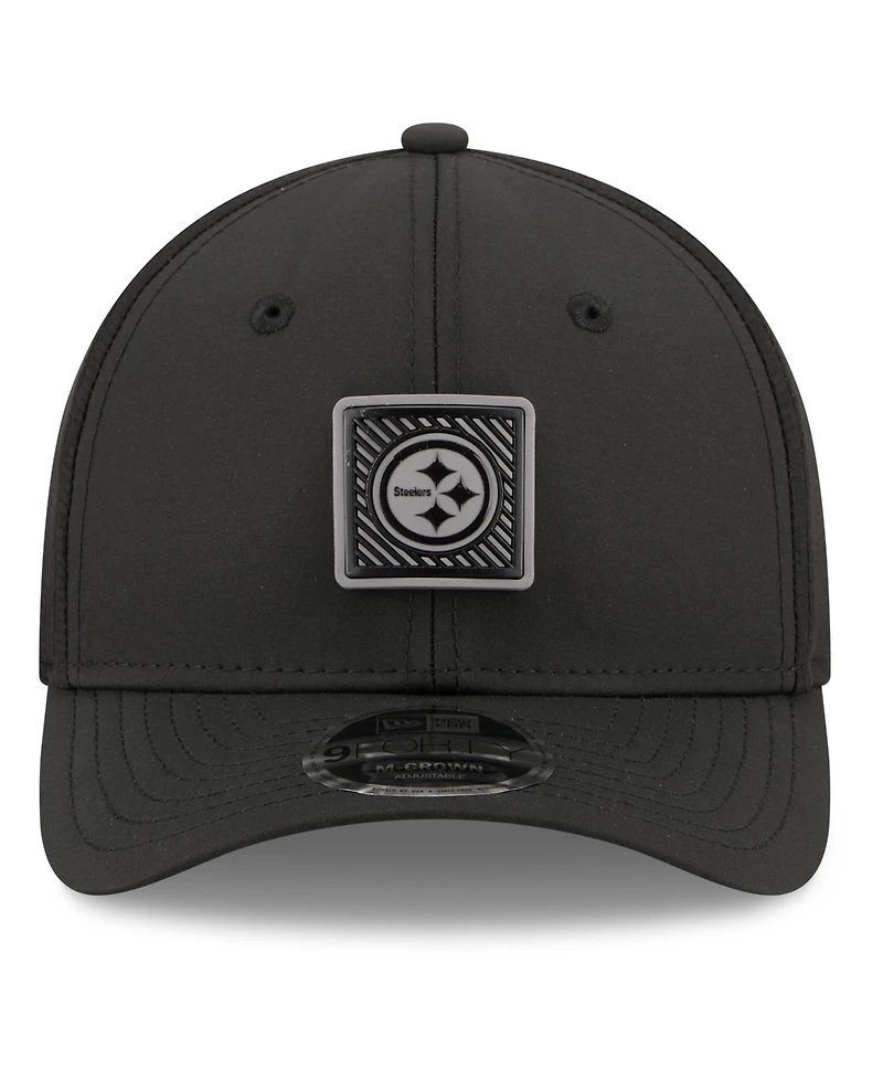 New Era Men's Black Pittsburgh Steelers 2026 Nfl Training Camp 9FORTY Adjustable Hat