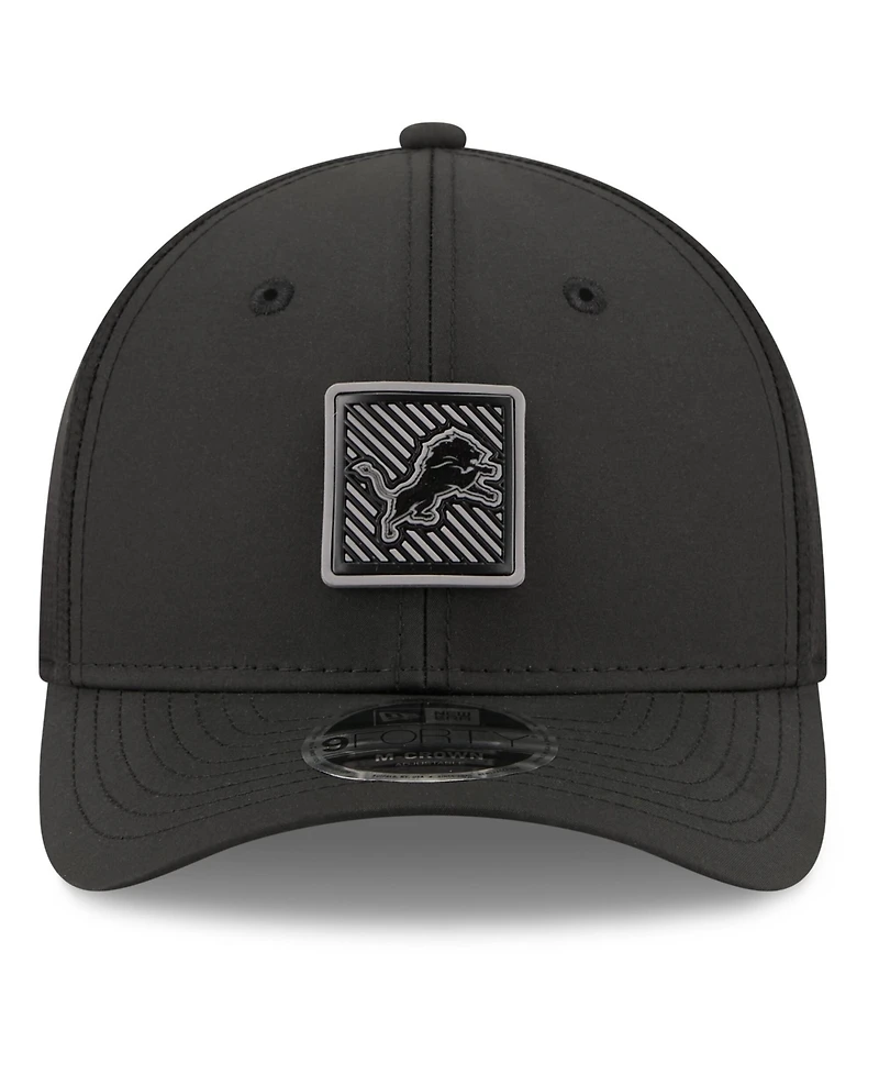 New Era Men's Black Detroit Lions 2026 Nfl Training Camp 9FORTY Adjustable Hat