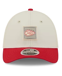 New Era Men's Cream/Red Kansas City Chiefs 2026 Nfl Training Camp 39THIRTY Flex Hat