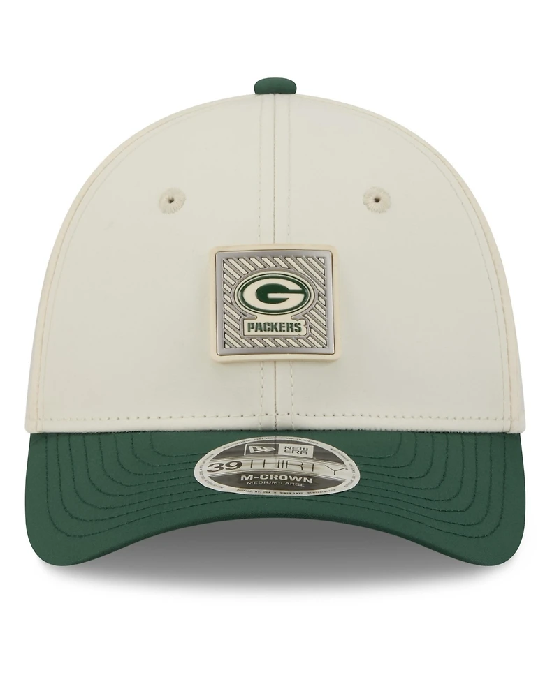 New Era Men's Cream/Green Bay Packers 2026 Nfl Training Camp 39THIRTY Flex Hat