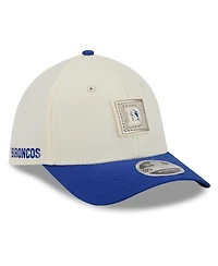 New Era Men's Cream/Royal Denver Broncos 2026 Nfl Training Camp 39THIRTY Flex Hat