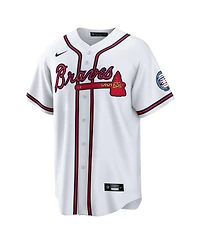 Nike Men's Andruw Jones White Atlanta Braves Home Replica 2026 Hall of Fame Patch Jersey