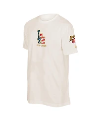New Era Men's Cream Los Angeles Dodgers 250th Fourth of July T-Shirt