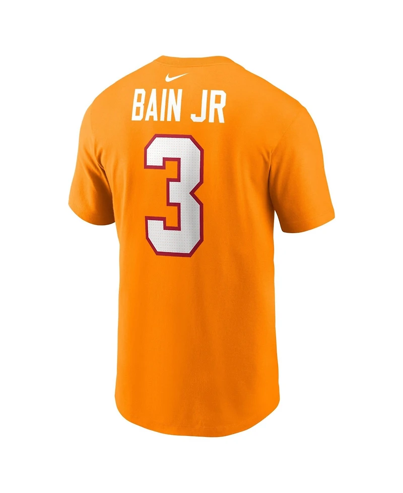 Nike Men's Rueben Bain Jr. Creamsicle Tampa Bay Buccaneers 2026 Nfl Draft Name & Number T-Shirt