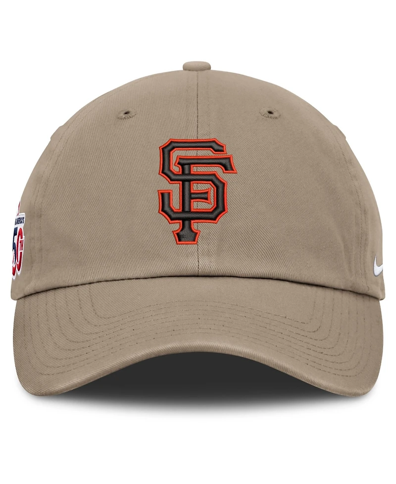 Nike Men's Khaki San Francisco Giants Celebrating America's 250th Club Adjustable Hat