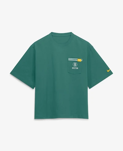 Nike Women's Green Boston Red Sox City Connect Pocket Boxy T-Shirt