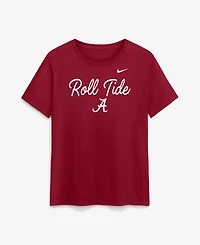 Nike Women's Crimson Alabama Tide Script Mantra Logo T-Shirt