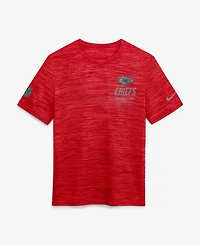 Nike Men's Red Kansas City Chiefs Sideline Double Covered Dri-fit Velocity T-Shirt