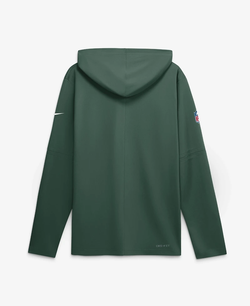 Nike Men's Green Bay Packers Sideline Lightweight Long Sleeve Hooded Dri-fit T-Shirt