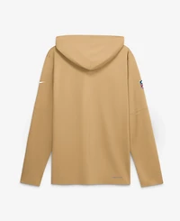 Nike Men's Gold San Francisco 49ers Sideline Lightweight Long Sleeve Hooded Dri-fit T-Shirt