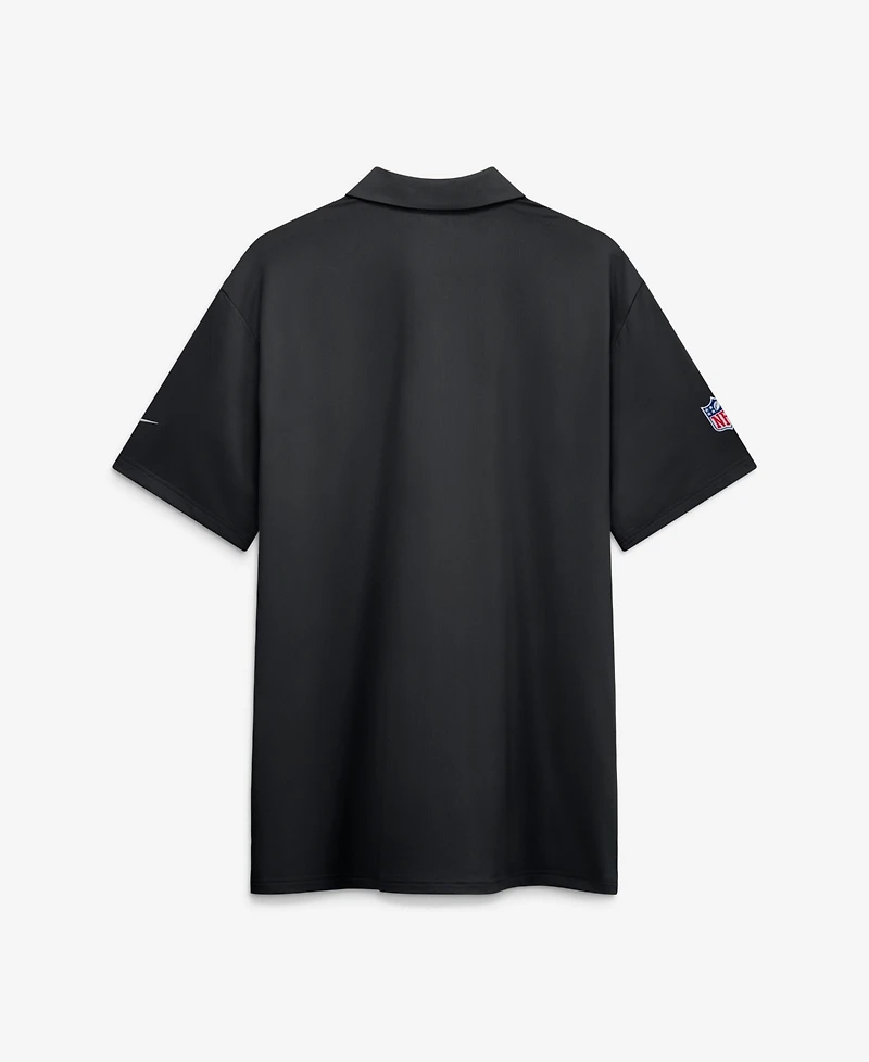 Nike Men's Black Las Vegas Raiders Sideline Tour Dri-fit Polo Shirt