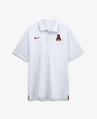 Nike Men's White Alabama Crimson Tide 2026 Sideline Tour Dri-fit Polo Shirt