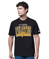 Starter Men's Heather Gray/Black Pittsburgh Pirates Two-Pack Long Sleeve Short T-Shirt Set