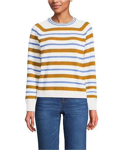 Lands' End Women's Drifter Raglan Crew Sweater